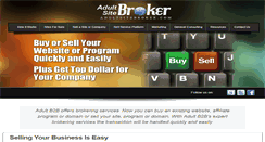 Desktop Screenshot of adultsitebroker.com